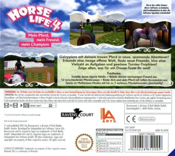 Horse Life 4 (Europe) (En,Fr,De,Es,It) box cover back